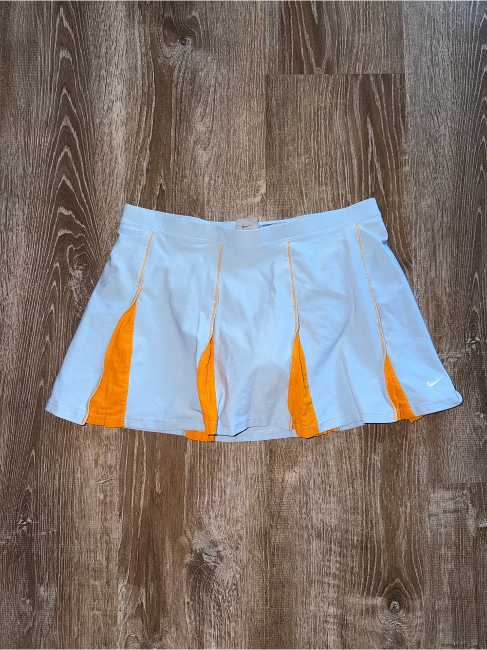 Vintage Y2K Nike Blue & Orange Tennis Skirt
